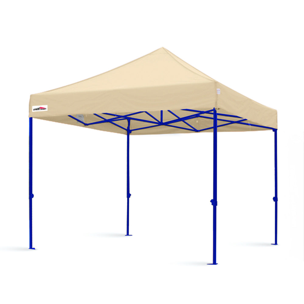 X5 true blue 10x10 cream outdoor marquee tent with blue frame