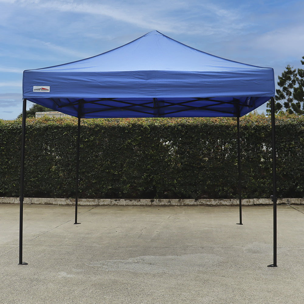 Blue pop-up marquee tent by Extreme Marquees