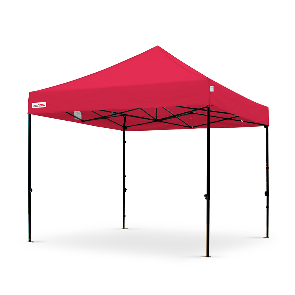 X5 true blue 10x10 Red outdoor marquee tent with black frame 
