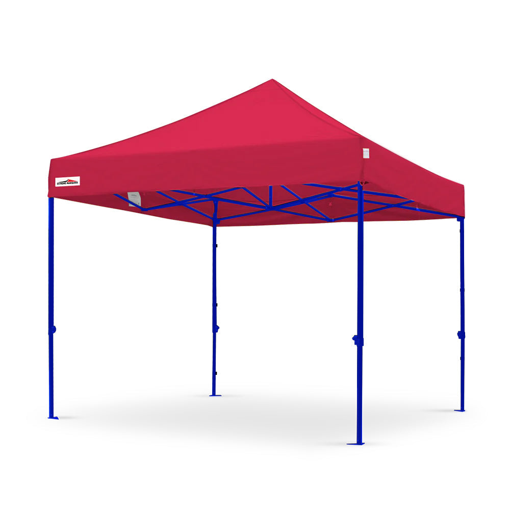 X5 true blue 10x10 red outdoor marquee tent with blue frame