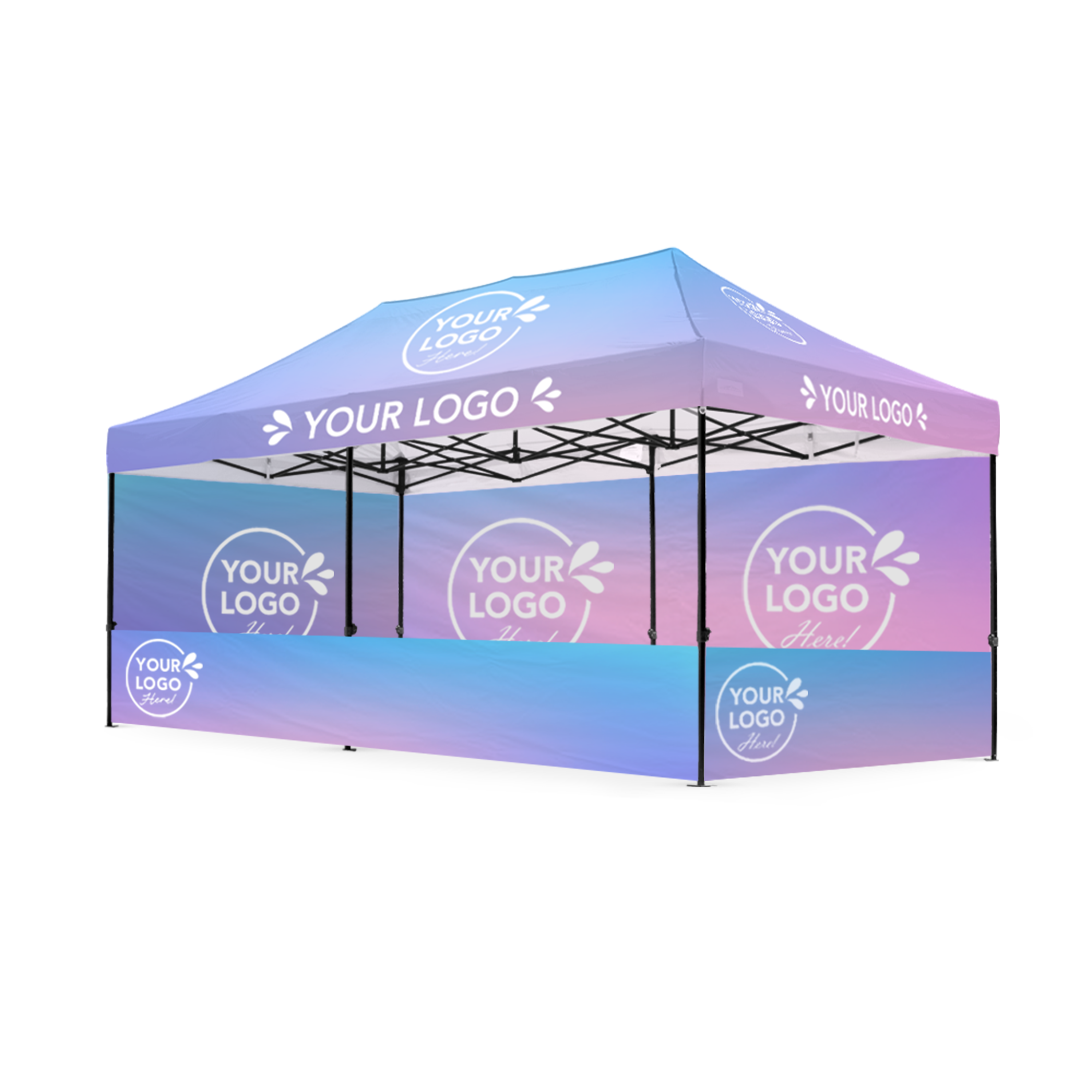 3m x 6m Printed Folding Gazebo | Event Presence Package