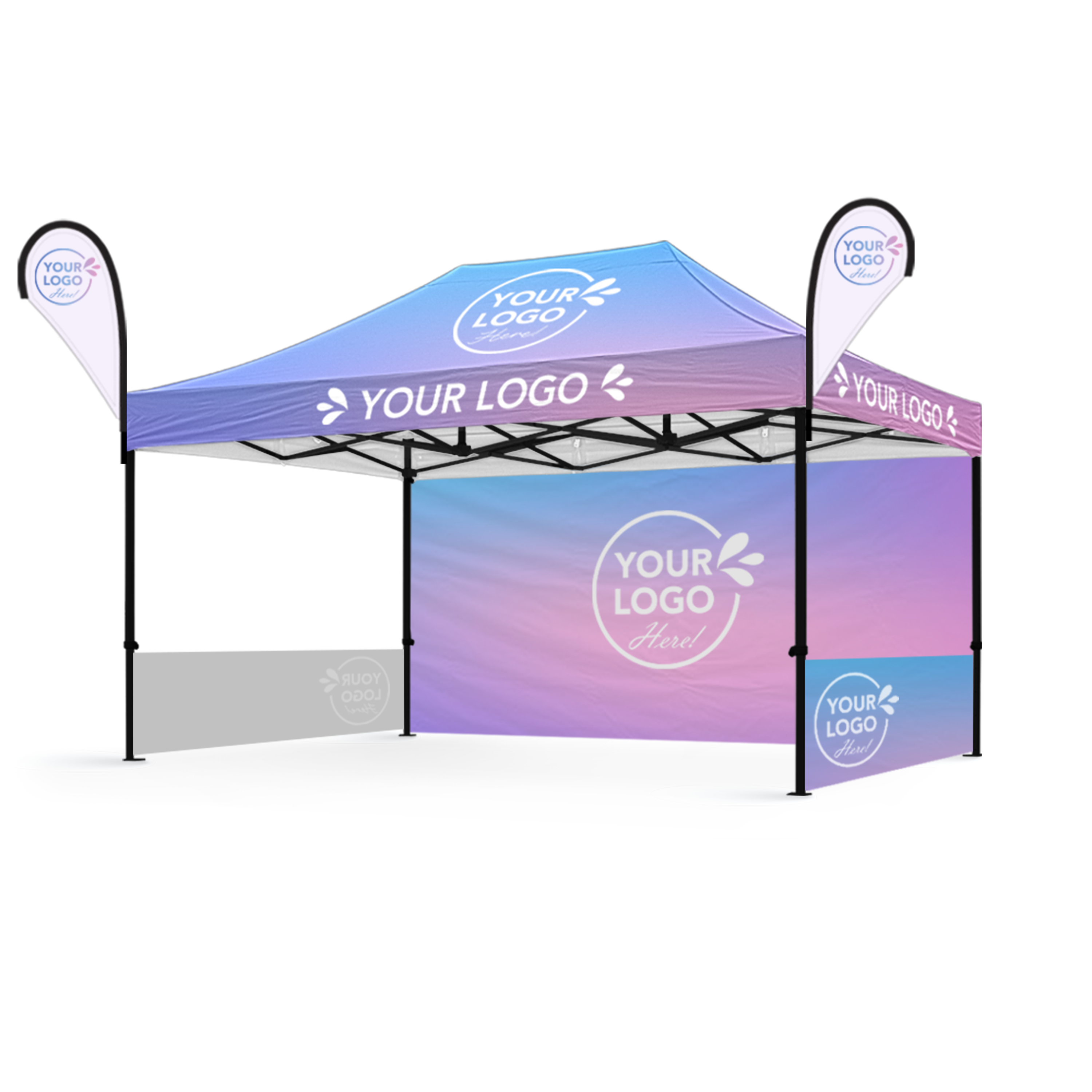 3m x 4.5m Printed Folding Gazebo | Executive Display Package