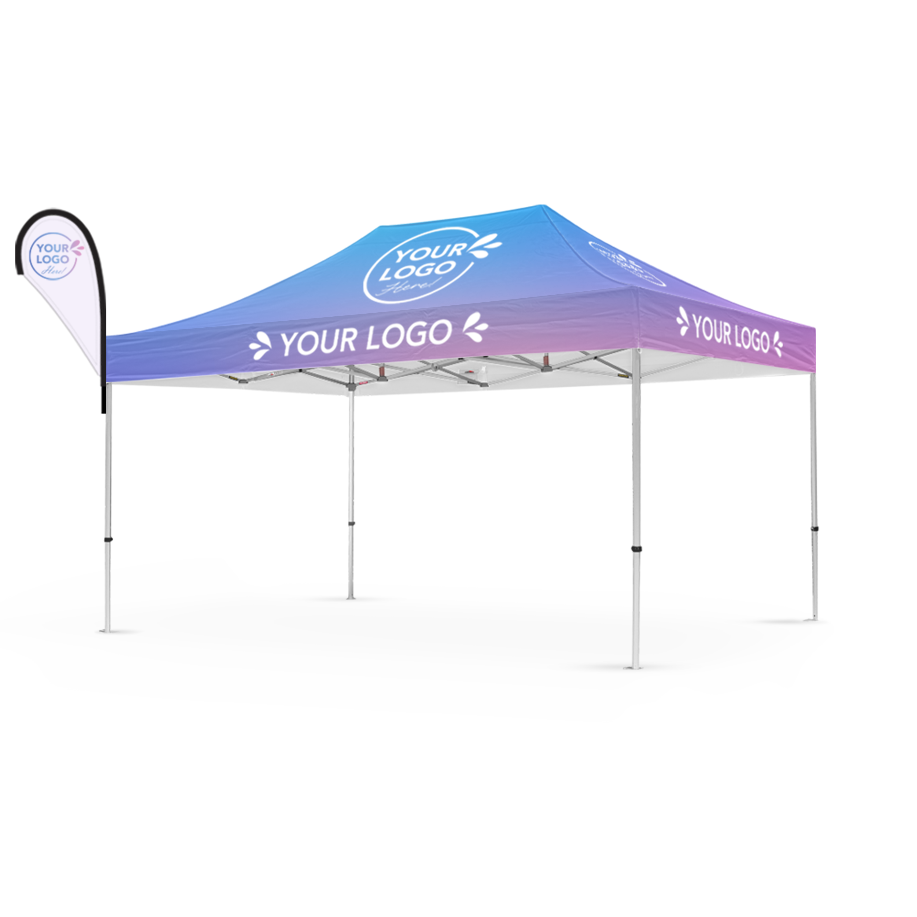 3m x 4.5m Printed Folding Gazebo | Banner Boost Package