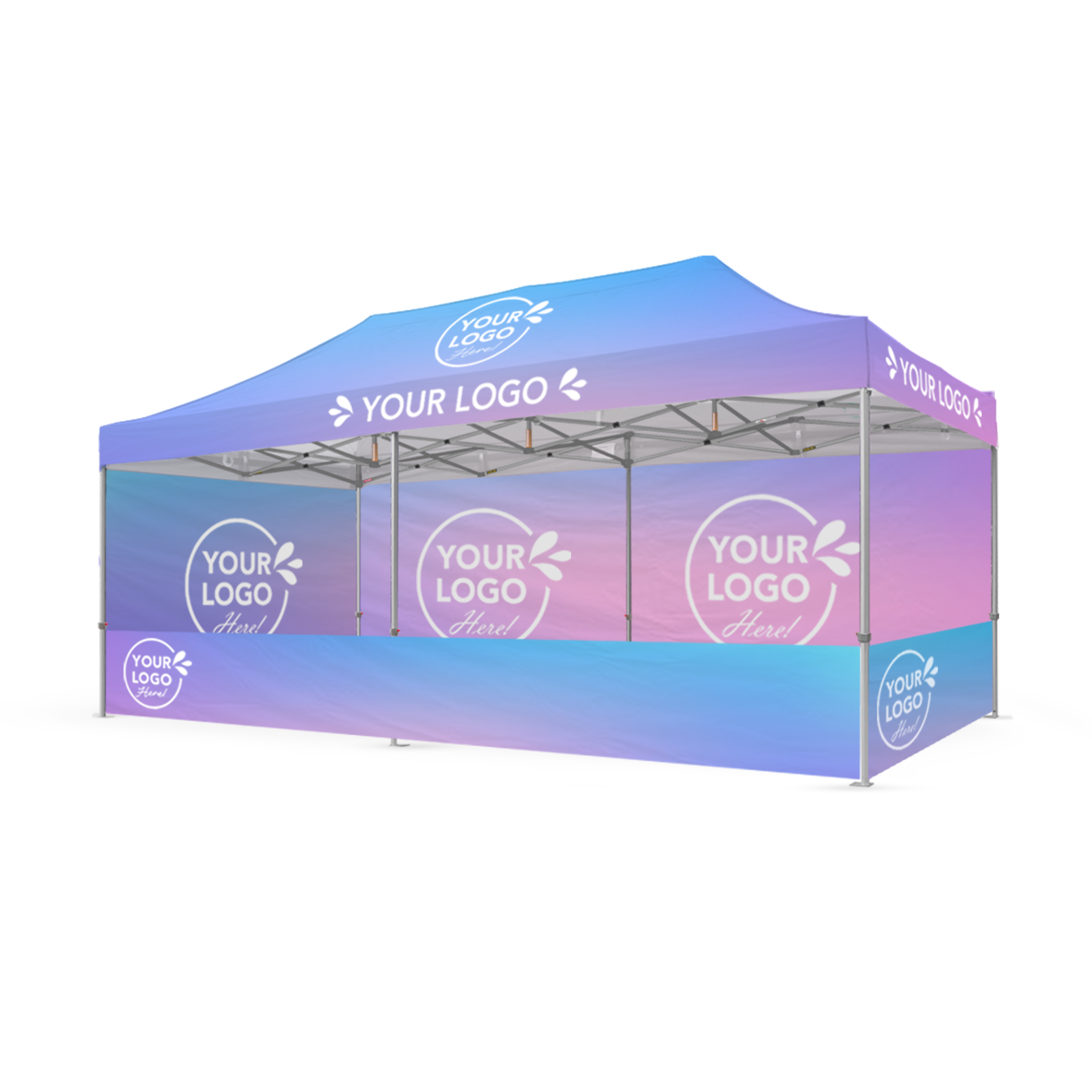 3m x 6m Printed Folding Gazebo | Event Presence Package