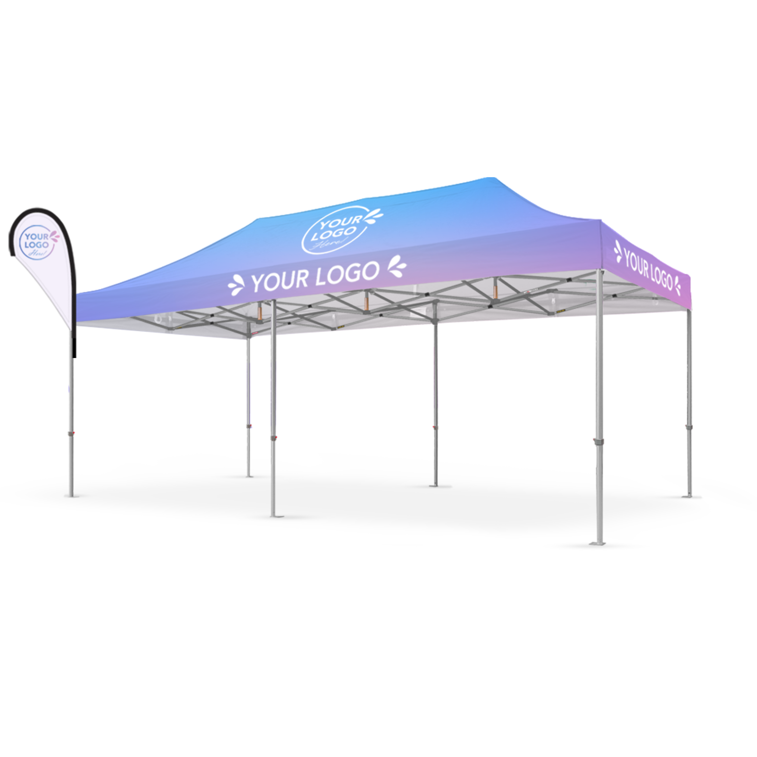 3m x 6m Printed Folding Gazebo | Banner Boost Package