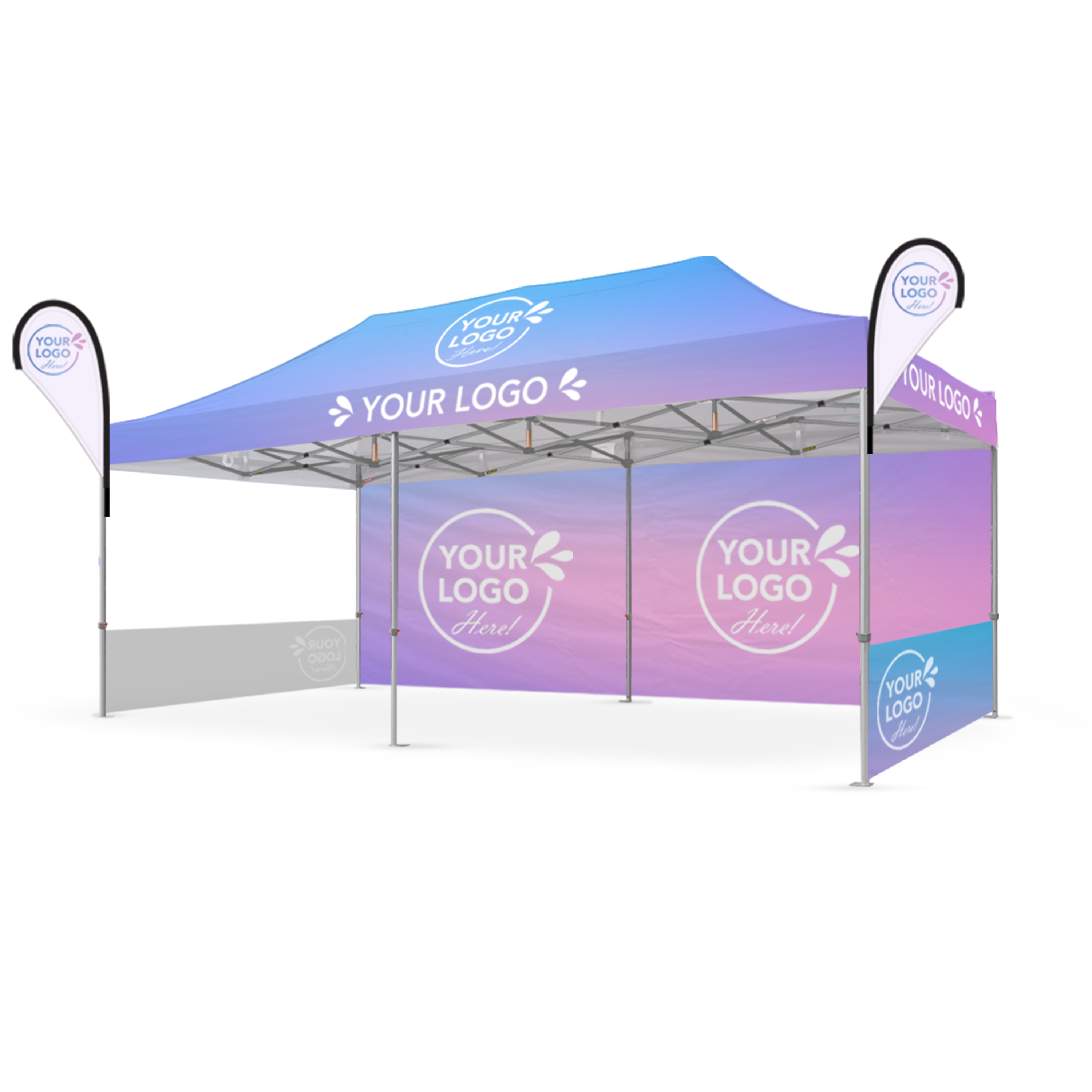 3m x 6m Printed Folding Gazebo | Executive Display Package
