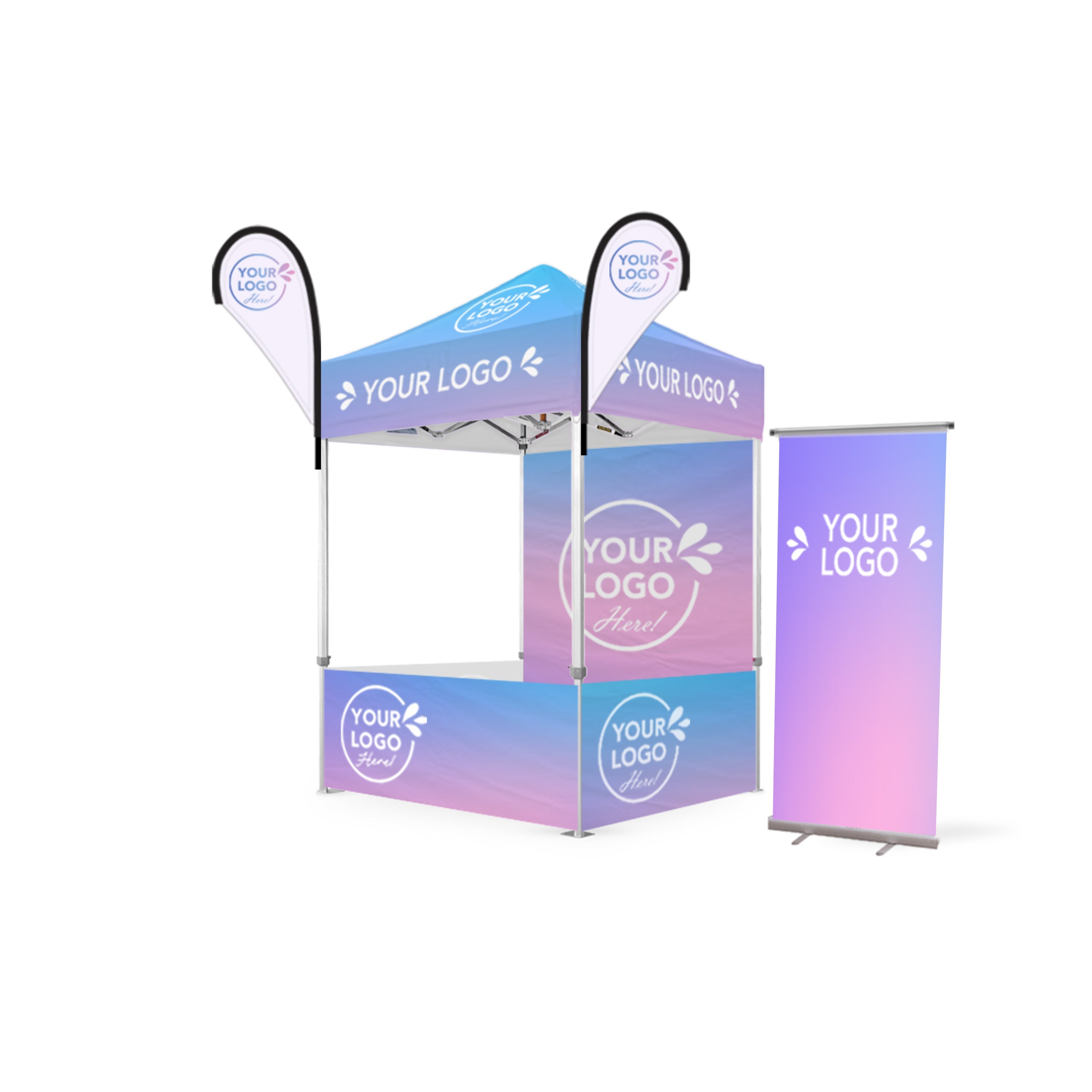 1.5m x 1.5m Printed Folding Gazebo | Complete Event Package