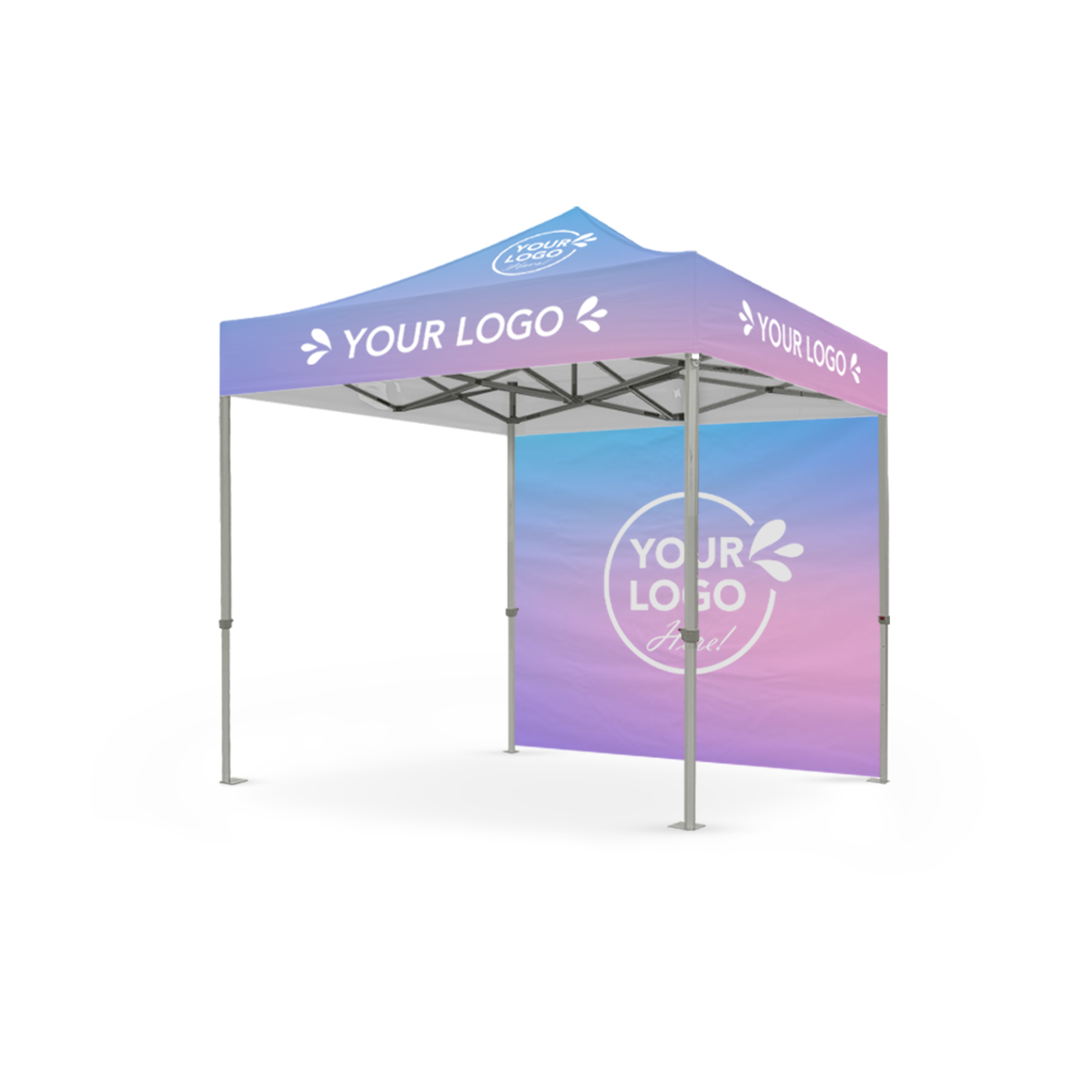 2.4m x 2.4m Printed Folding Gazebo | Backdrop Boost Package