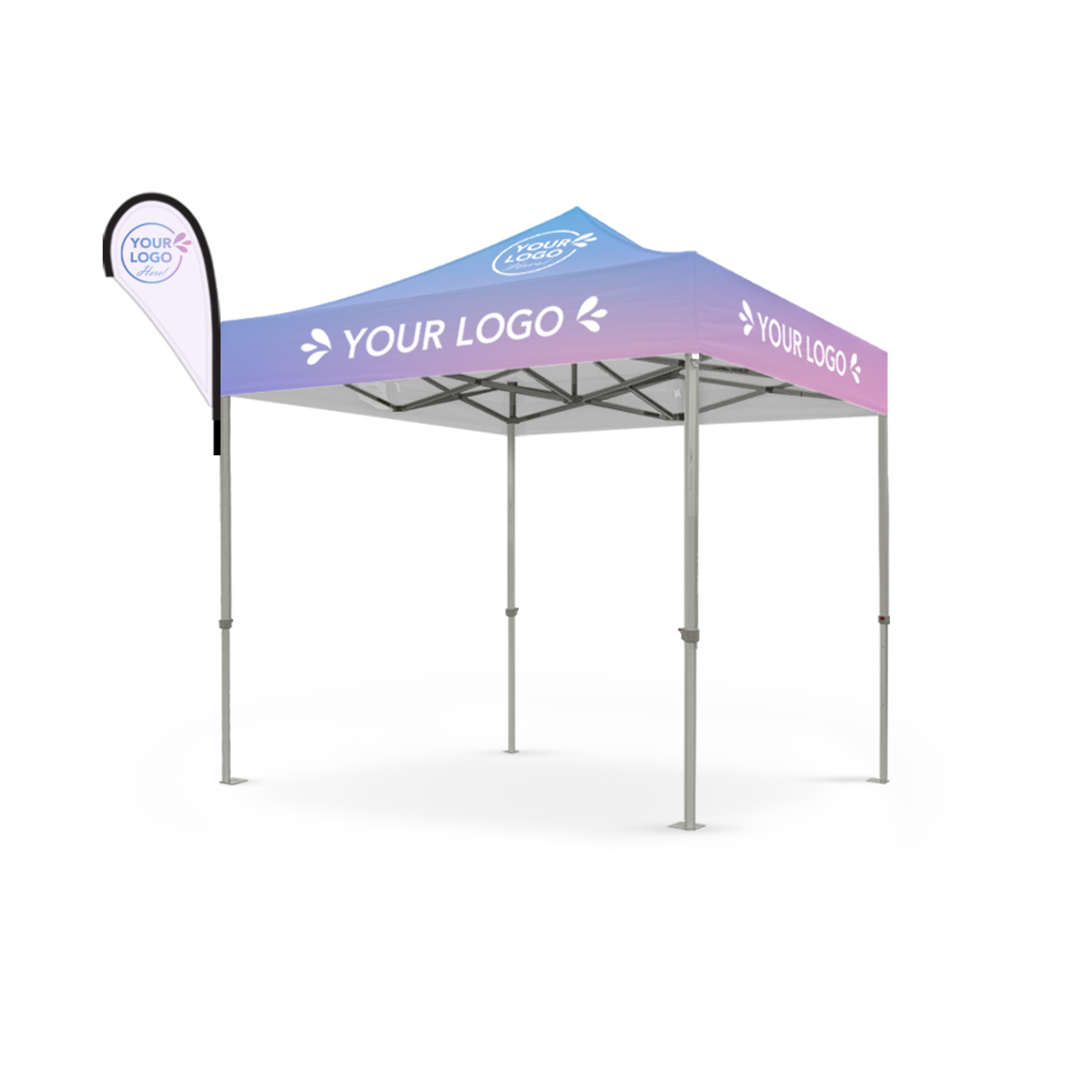 2.4m x 2.4m Printed Folding Gazebo | Banner Boost Package