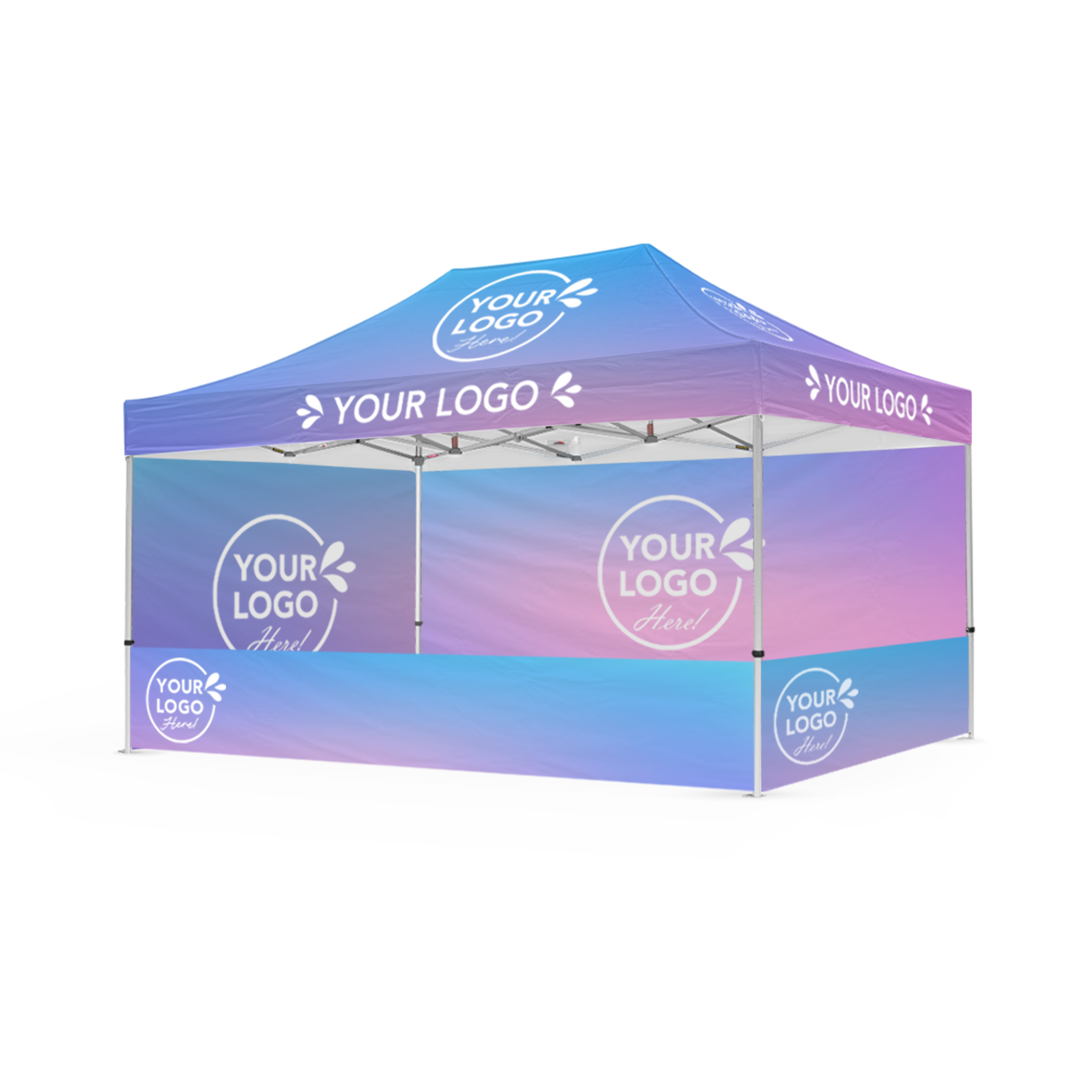 3m x 4.5m Printed Folding Gazebo | Event Presence Package