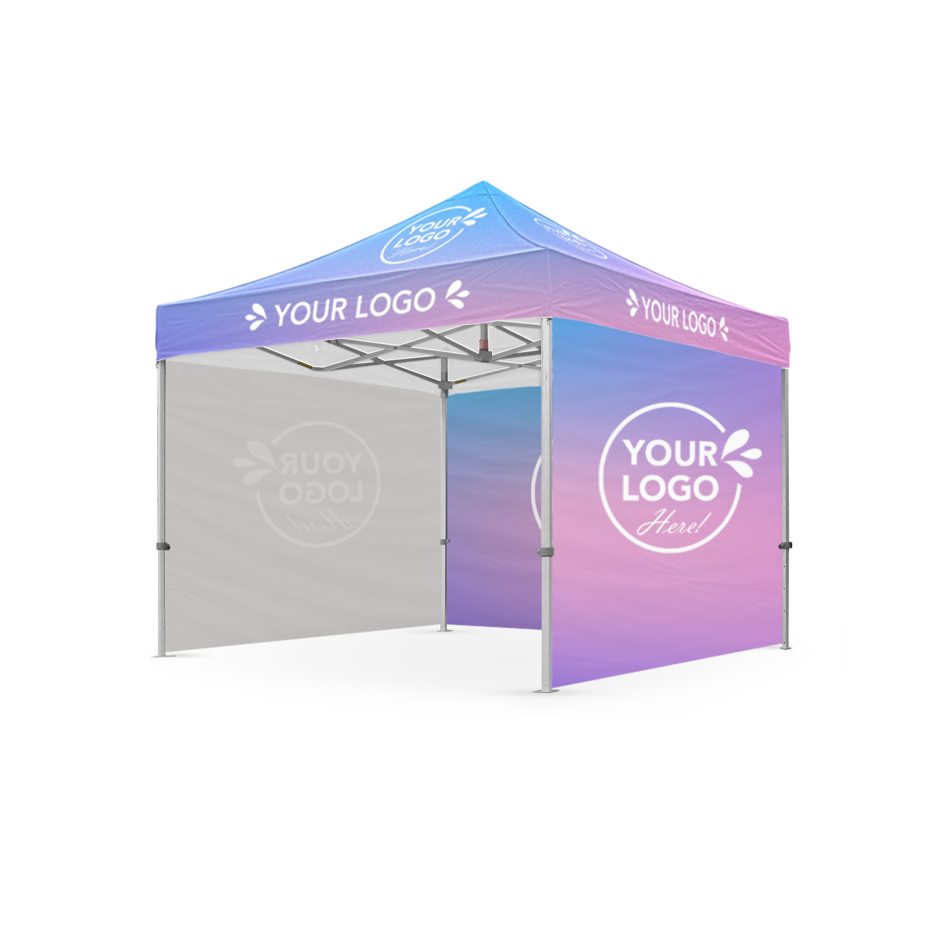 3m x 3m Printed Folding Gazebo | Showcase Wall Package