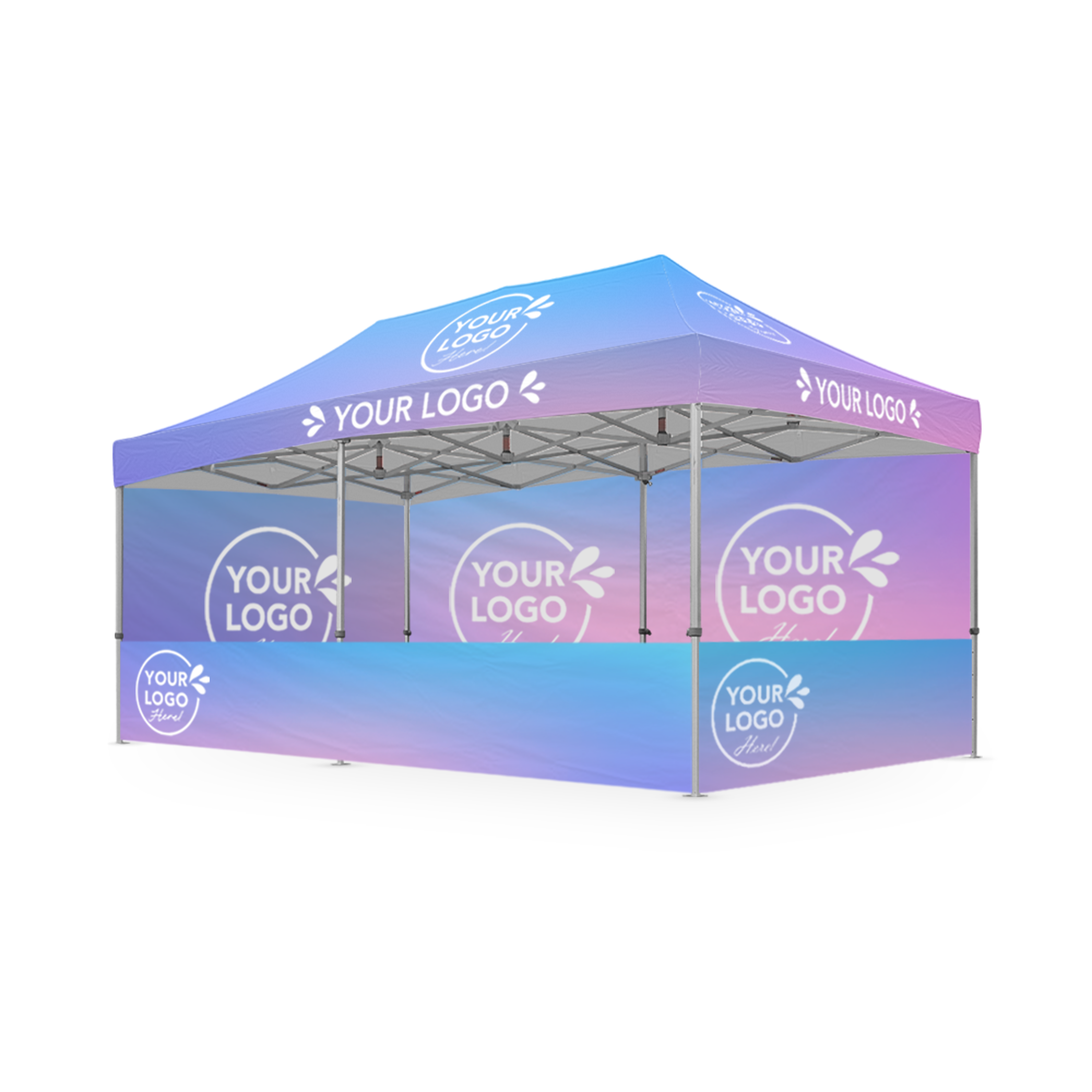 3m x 6m Printed Folding Gazebo | Event Presence Package