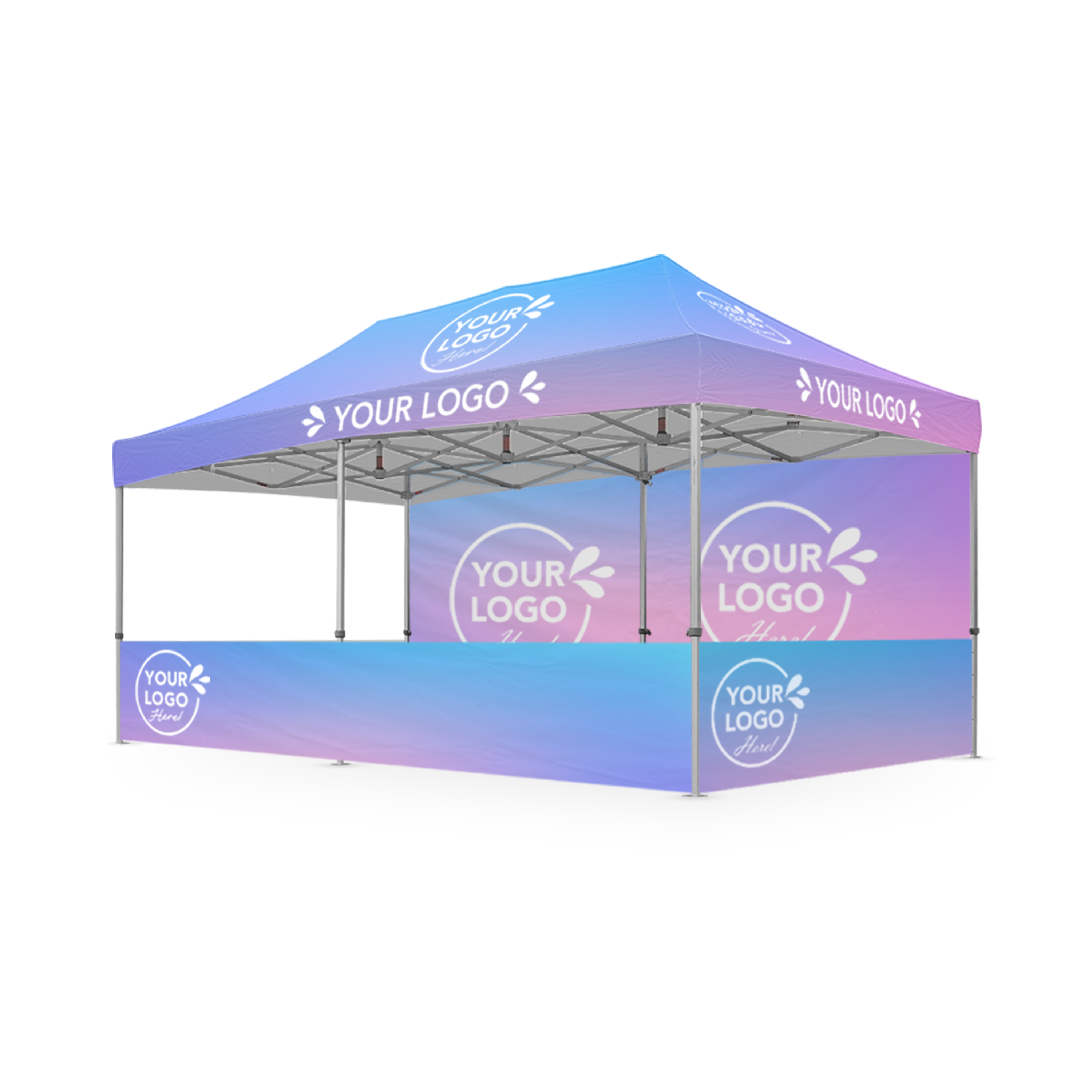 3m x 6m Printed Folding Gazebo | Engage Package