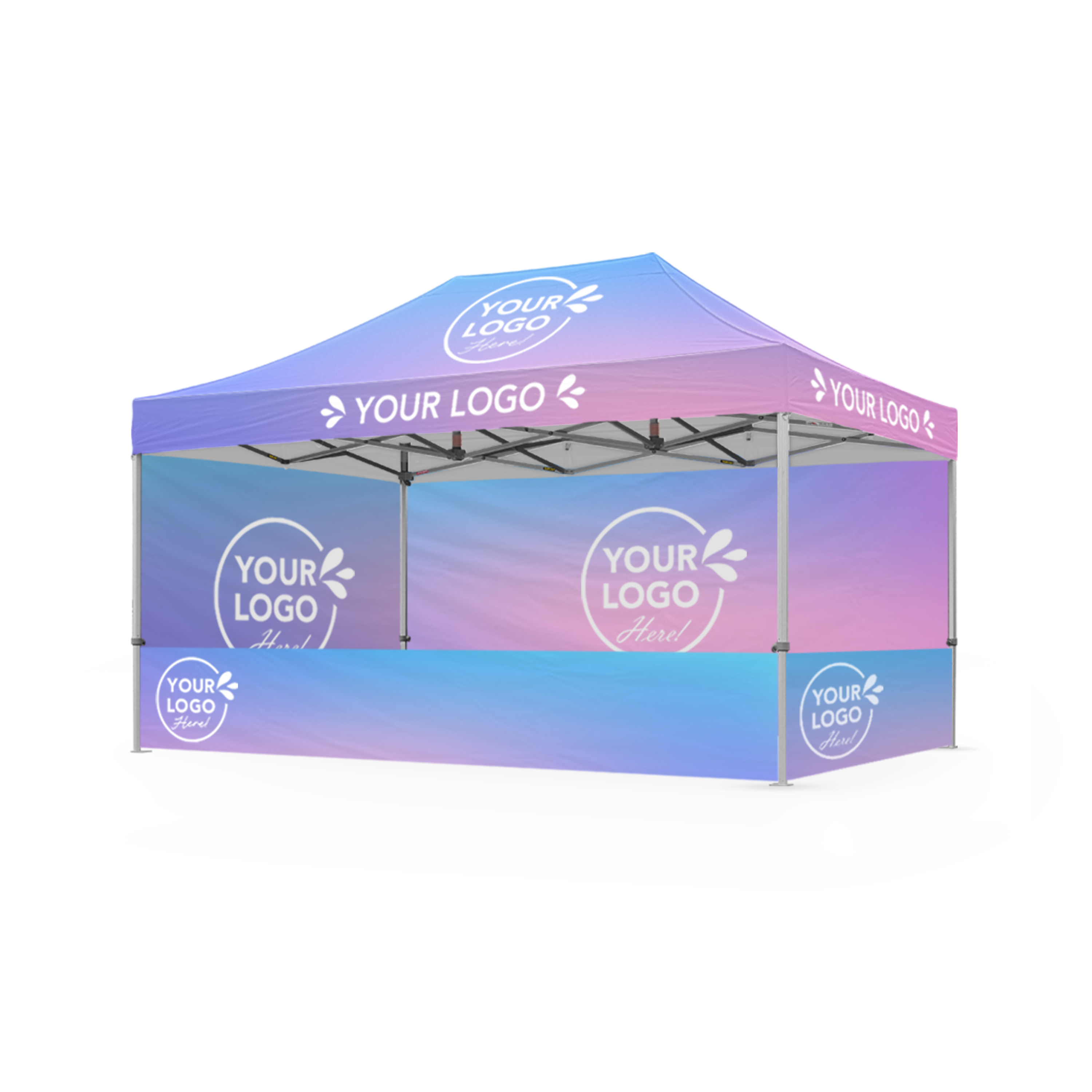 3m x 4.5m Printed Folding Gazebo | Event Presence Package
