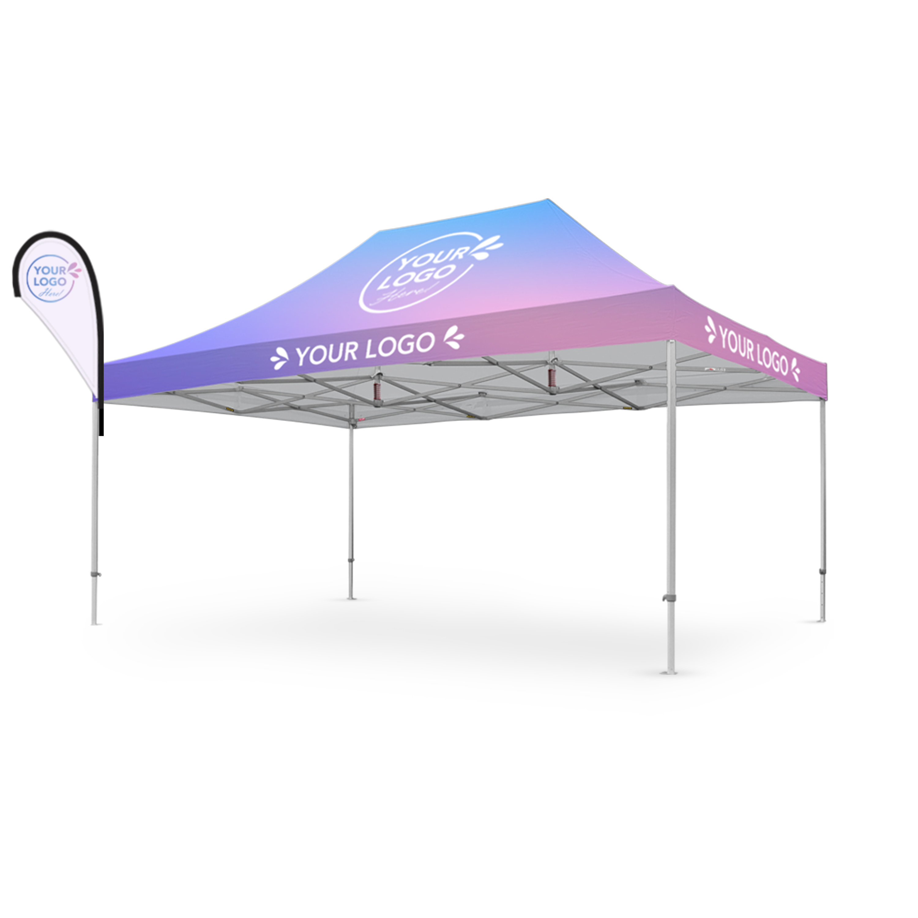 4m x 6m Printed Folding Gazebo | Banner Boost Package