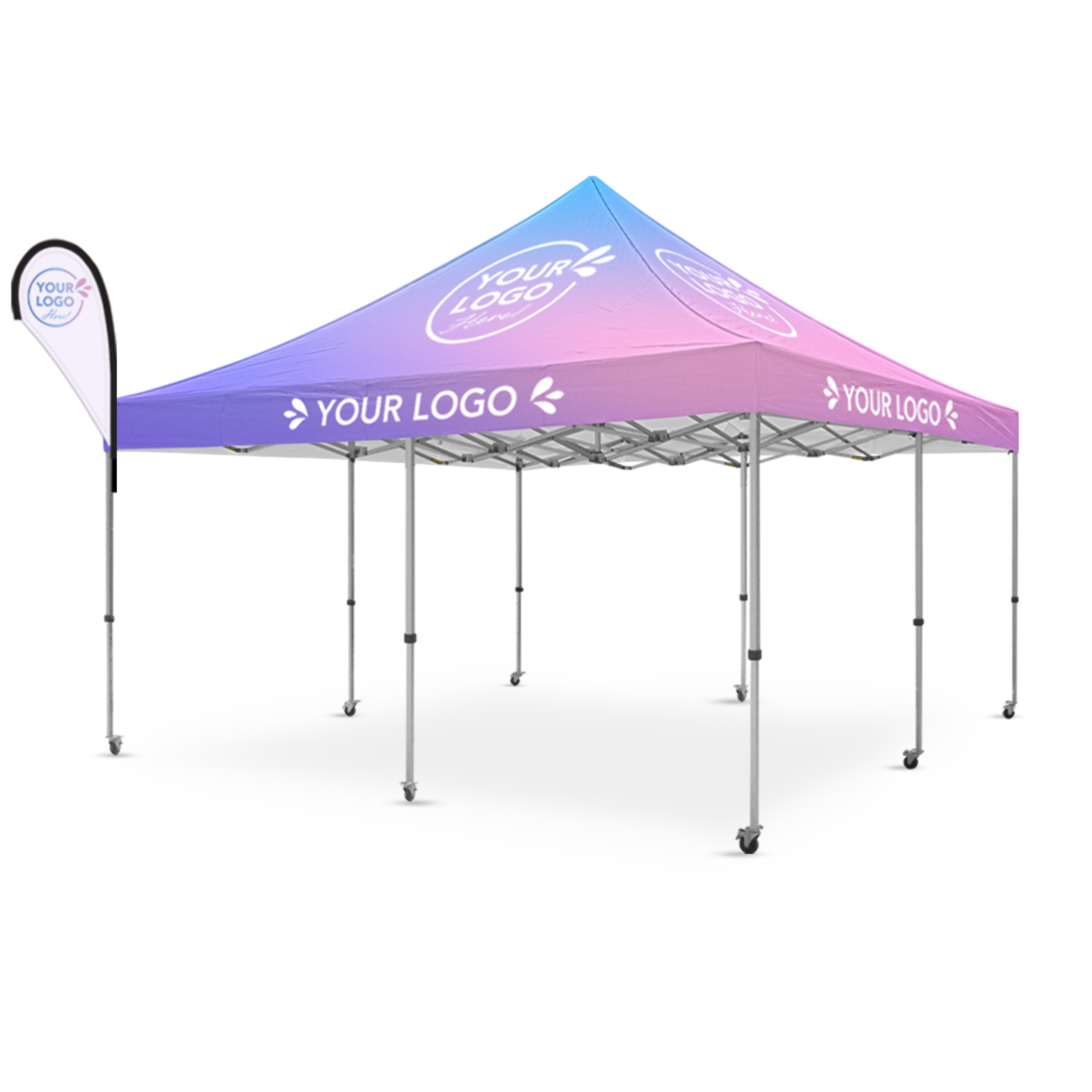 5m x 5m Printed Folding Gazebo | Banner Boost Package