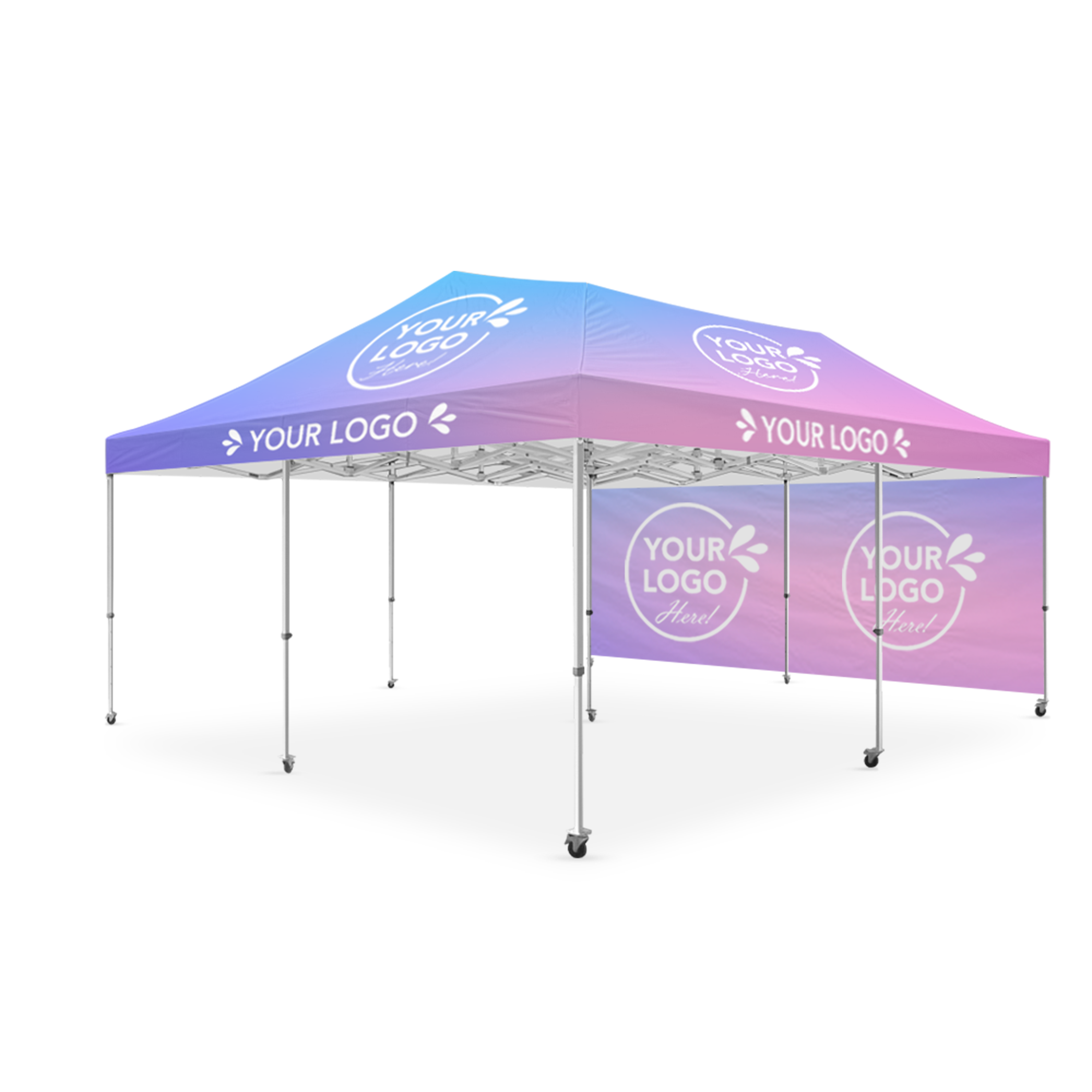 6m x 6m Printed Folding Gazebo | Backdrop Boost Package