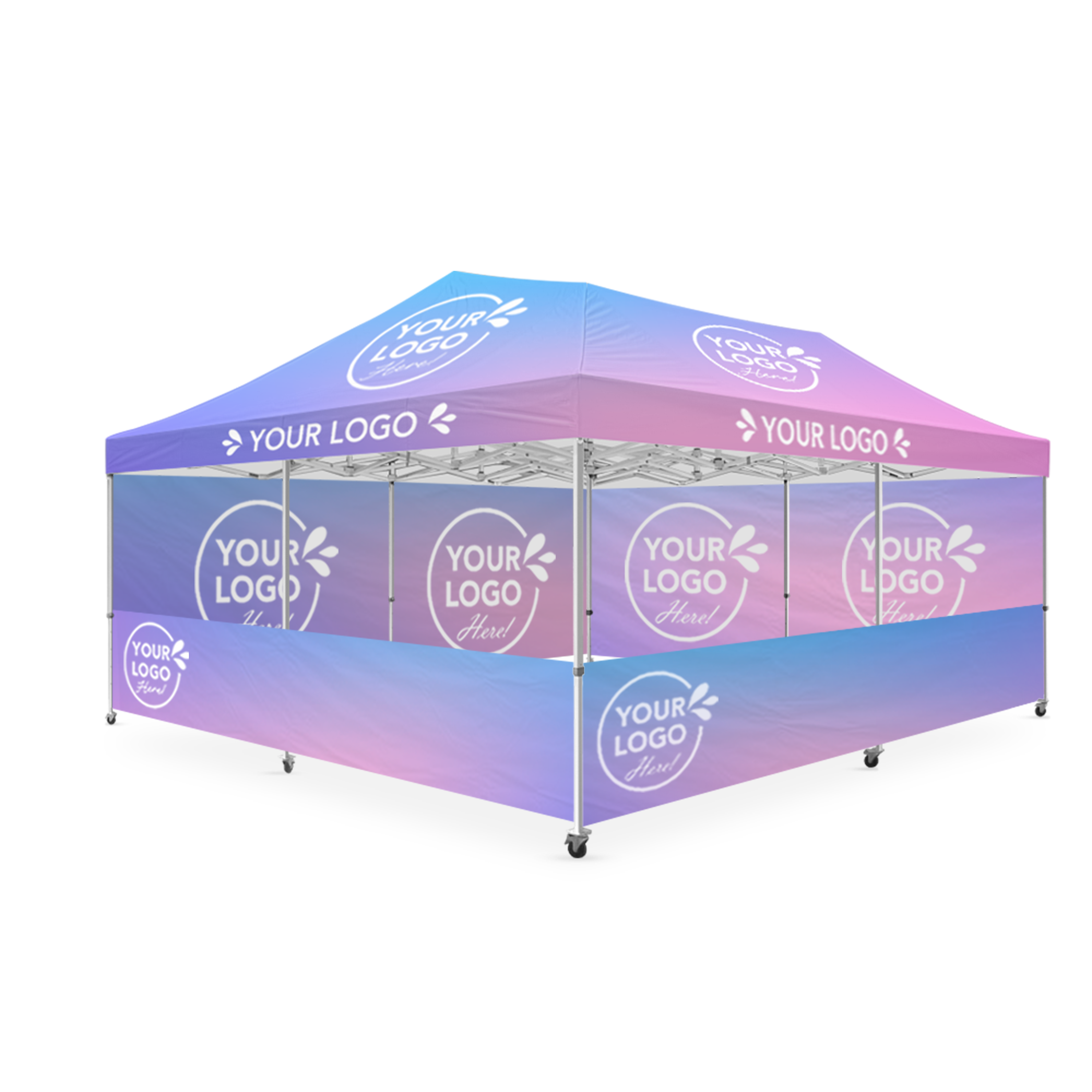 6m x 6m Printed Folding Gazebo | Event Presence Package