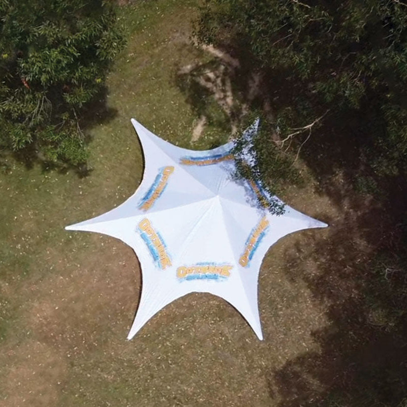14m Single Pole Custom Star Shade | Star Tents