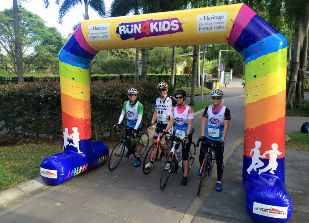 Run 4 Kids inflatable arch
